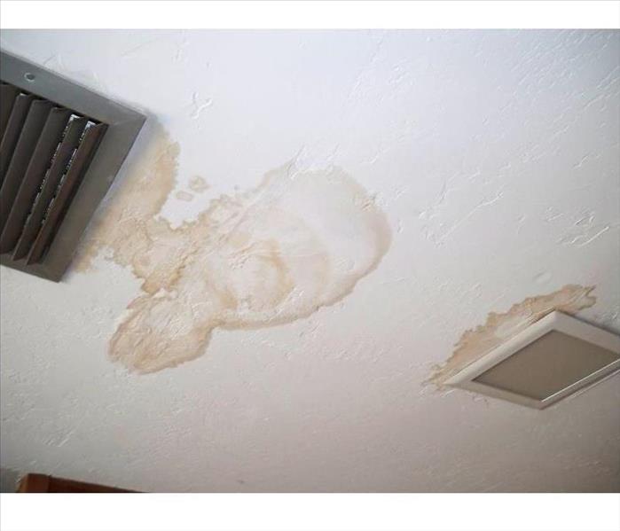 Water Stains Around a Ceiling Air Vent