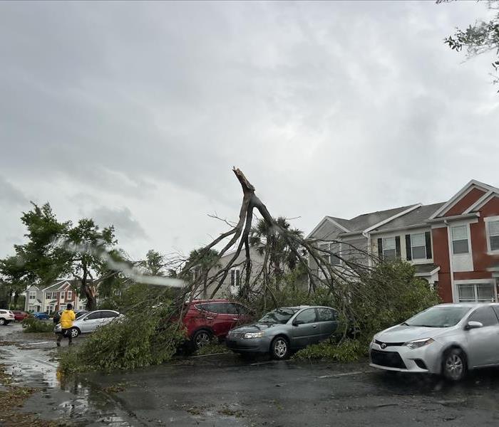 Town House Damaged After Tornado in Ocala, FL